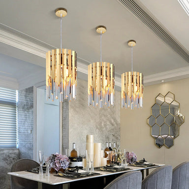 The Crystal | Gold Silver Pendant Light